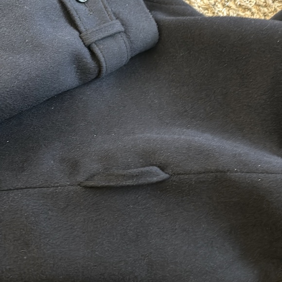 Cashmere & Wool Women’s Navy Classic Long Overcoat Size 12 - Picture 9 of 16